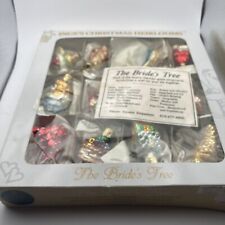 Inge's Christmas Ornaments THE BRIDE'S TREE Germany Blown Glass Set of 12  picture