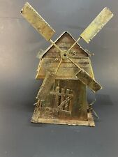 Vintage Copper/Metal Musical Windmill Figure Rare YIP Made In Hong Kong W/label picture