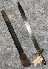 RARE ANTIQUE FRENCH M1831 FOOT ARTILLERY SWORD SAWBACK BLADE WITH SCABBARD Wow picture