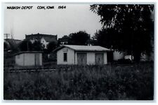c1964 Wabash Depot Coin Iowa IA Railroad Train Depot Station RPPC Photo Postcard picture