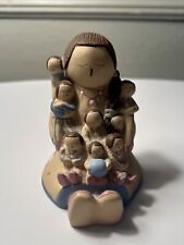 Small Native American Southwest Tradition Storyteller Figurine 7 Children 3 in picture