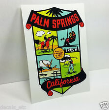 Palm Springs, California Vintage Style Travel Decal / Vinyl Sticker picture