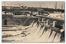 1911 Bird's Eye View Of New Dam Sandstone Minnesota MN Posted Vintage Postcard picture