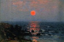 Art Oil painting John-Joseph-Enneking-Moonlight-on-the-Ocean with waves picture