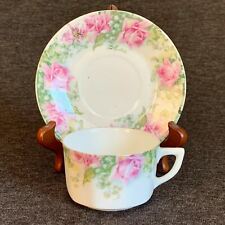 Vintage Teacup Saucer C.T. Altwasser Silesia Roses Flowers China Floral  picture