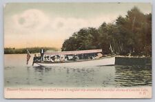 Salem New Hampshire, Steamer Mineola on Lake Canobie, Vintage Postcard picture