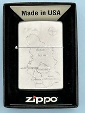 Vintage 2004 KFOR War Map Chrome Zippo Lighter NEW picture