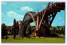 c1960's US 62 Bridge over White River at Cotter Arkansas AR Vintage Postcard picture