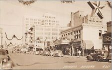 RPPC Postcard Street View Phoenix Arizona Vintage Cars 1941 picture