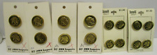 VINTAGE SCOVILL DRITZ & JHB IMPORTS NICKEL INDIAN HEAD REPLICA BUTTONS picture