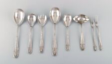 Eight F&K serving parts in plated silver. 1930's.  picture