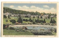 Postcard General View Camp Ritchie Military Reservation Cascade MD  picture