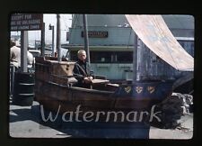 1950s kodak kodachrome  Photo slide   Wharf  Monterey CA boy with camera picture