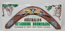 VTG Australian Returning Boomerang Kangaroo Design Sealed with Instructions picture