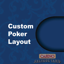 One Authentic Blue Casino Speed Cloth Poker Table Felt. 112