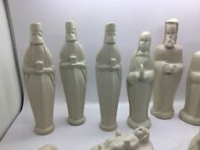 Beautiful 12 Piece Hand Carved Soapstone Nativity Set from Kenya picture