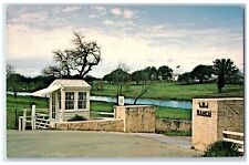 c1960 Entrance LBJ Ranch Texas White House Johnson City Texas Vintage Postcard picture