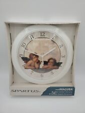Vintage 1995 Spartus Purity Angel Cherub Wall Clock Quartz - RARE - NEW SEALED picture