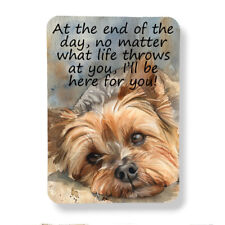 Yorkie Dog Magnet I'll Be Here For You Graphic Watercolor Art Print 3