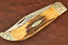 CASE XX USA 3 DOT 1977 MINT SET #072 BLUE SCROLL STAG CLASP KNIFE 5172 SS (15403 picture