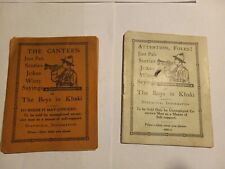 C1919 WWI booklets sold by War veteran service men to support themselves picture