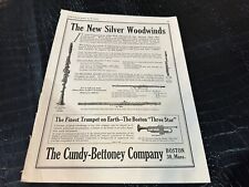 VINTAGE MAGAZINE AD #A046 - 1920s - CUNDY BETTONEY -  MUSICAL INSTRUMENTS picture