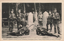 WWI VINTAGE POSTCARD GERMAN AND DUTCH SOLDIERS AT BORDER PEACE ZONE 111322 R picture