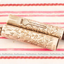 Waterman Sterling Silver Overlay Hand-Engraved Floral Pen picture