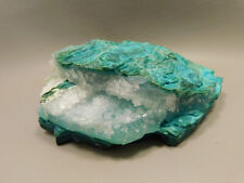 Drusy Chrysocolla Natural Mineral Specimen Blue Druse Arizona #O8 picture