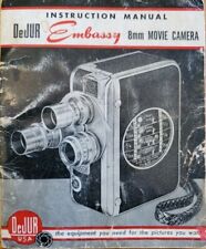 Movie Camera Manual DeJur Embassy 8mm 1950s VINTAGE  picture