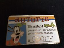 Disneyland Autopia Driver’s License Of Goofy Pin LE 2000 picture