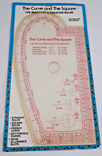 The Curve And The Square Multi-Use Alteration Ruler Vintage French Curve Sewing picture
