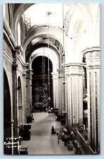 Durango Durango Mexico Postcard Cathedral Interior View c1940's RPPC Photo picture
