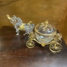 Rare Franklin Mint Cinderella’s Magic Coach Carriage Gold  with Horses Set 1989 picture