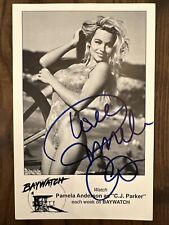 PAMELA ANDERSON Signed Autograph on B & W Publicity Photo 1990s Baywatch picture
