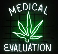 New Medical Evaluation with Marijuana Leaf Neon Sign 24