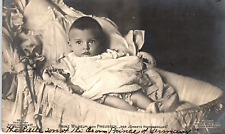 1907 PRINZ WILHELM VON PREUSSEN GERMAN PRINCE BABY PHOTO RPPC POSTCARD P499 picture