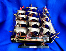 VINTAGE SPANISH WAR SHIP Replica Sail Boat Model Wood picture