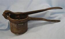 Antique 1887 Metal Potato Ricer & Strainer Cast Iron Handles Silver Co. NY (O) picture