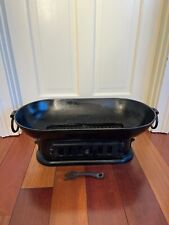 Rare Howes Cape Cod Heat-o-Grill Cast Iron BBQ Camping Grill Stove Fire Insert picture