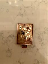 Antique Boucheron Paris France vermeill gold sterling birds compact~rubies picture