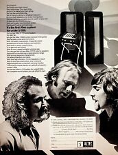 1970 Crosby Stills & Nash Altec A110 Sound System - Vintage Print Advertisement picture