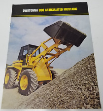 Owatonna 880 Articulated Mustang Backhoe 1980 Sales Brochure Photos Specs picture