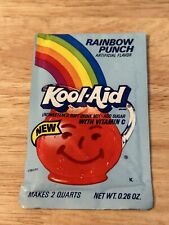 Vintage Rainbow Punch Kool Aid Packet NOS General Foods Advertising Retro 80's picture