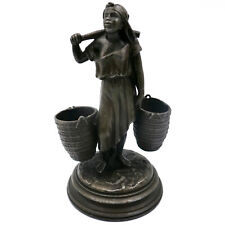 Spelter African Woman Figurine 5.25