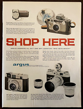 1958 ARGUS Camera Vintage Print Ad Photography Lenses picture