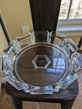 Carlisle Grainware Regal Acrylic Lucite Crystaline 10 Sided Serving Bowl MCM picture