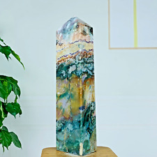 1500g Natural Blue Ocean Jasper Freeform Quartz Crystal specimen Healing picture