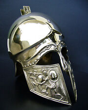 18 Gauge Brass Medieval Greek Reenactment Corinthian Helmet Fully Handmade picture