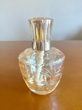 Vtg Lampe Berger Peach Glass Oil Lamp Fragrance Burner 5.5